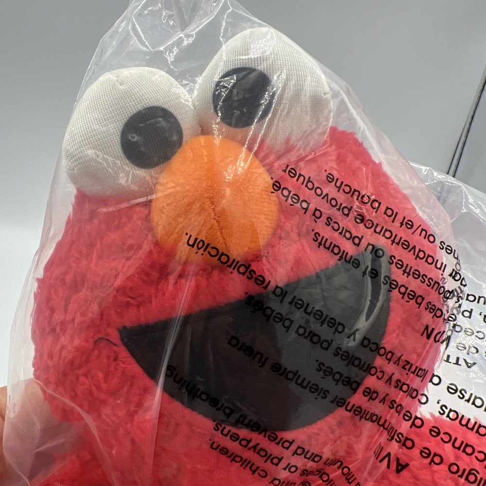Sesame Street Take Along‎ Elmo Soft Toy Plush 13" New With Tags And In Bag - Picture 11 of 11